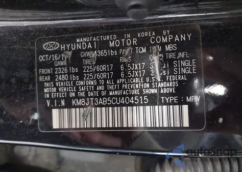 2012 Hyundai Tucson Gl from USA, damaged, VIN KM8JT3AB5CU404515